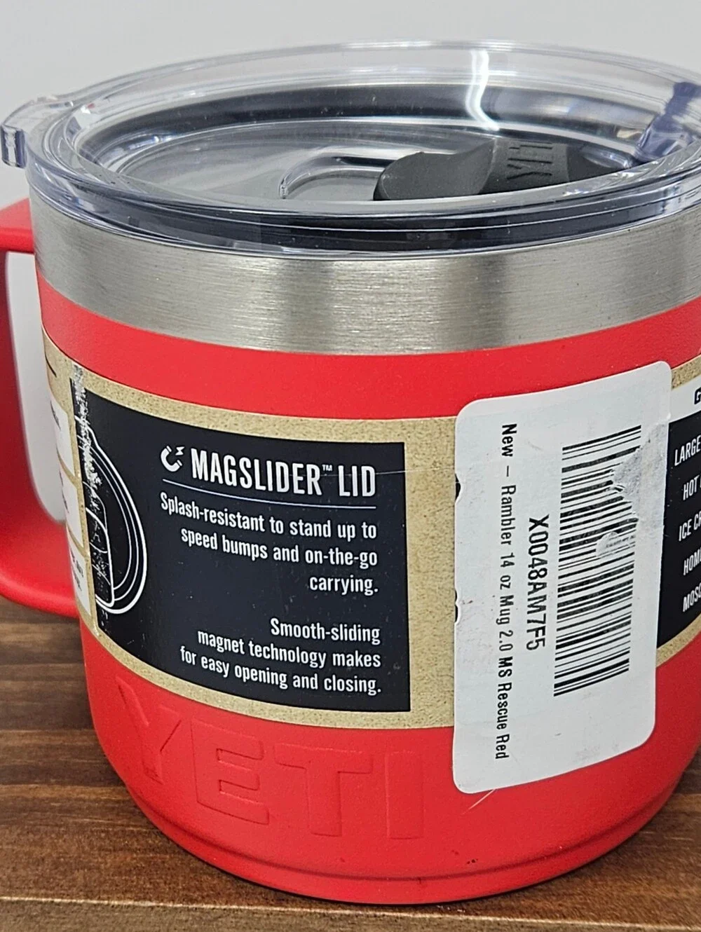 Yeti Rambler 14 oz NWT Red - Picture 3 of 5